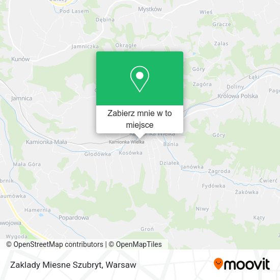 Mapa Zaklady Miesne Szubryt