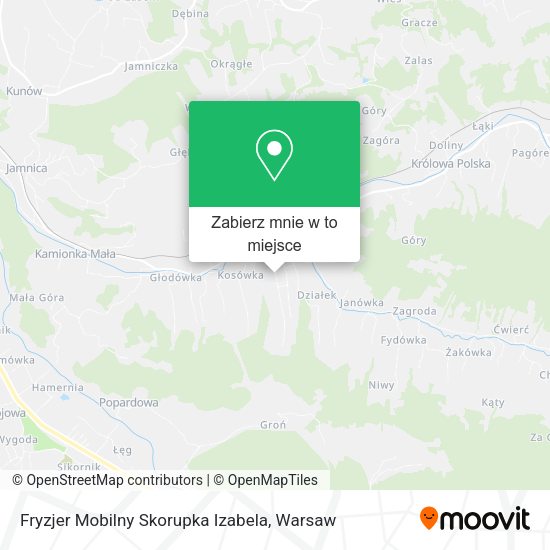 Mapa Fryzjer Mobilny Skorupka Izabela