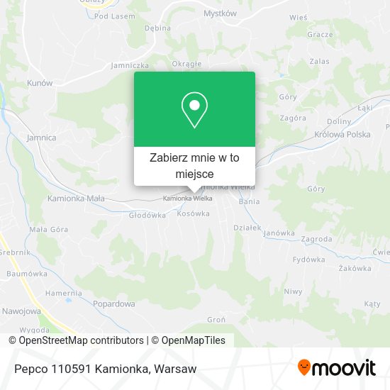 Mapa Pepco 110591 Kamionka