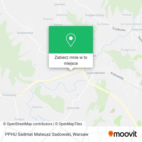 Mapa PPHU Sadmat Mateusz Sadowski