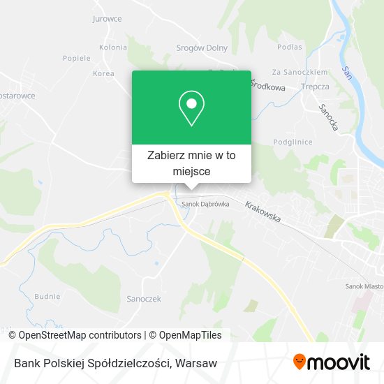 Mapa Bank Polskiej Spółdzielczości