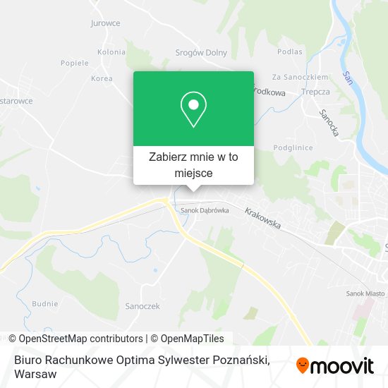 Mapa Biuro Rachunkowe Optima Sylwester Poznański