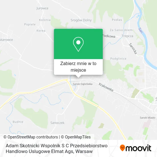 Mapa Adam Skotnicki Wspolnik S C Przedsiebiorstwo Handlowo Uslugowe Elmat Ags