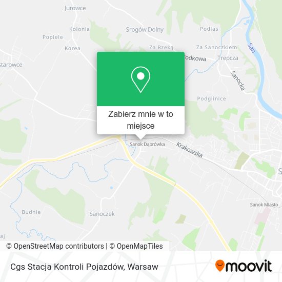 Mapa Cgs Stacja Kontroli Pojazdów