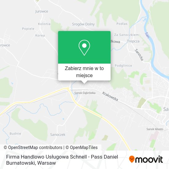 Mapa Firma Handlowo Usługowa Schnell - Pass Daniel Burnatowski