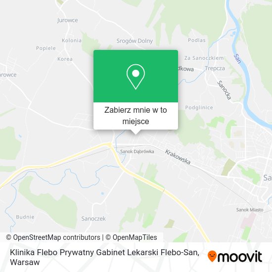 Mapa Klinika Flebo Prywatny Gabinet Lekarski Flebo-San