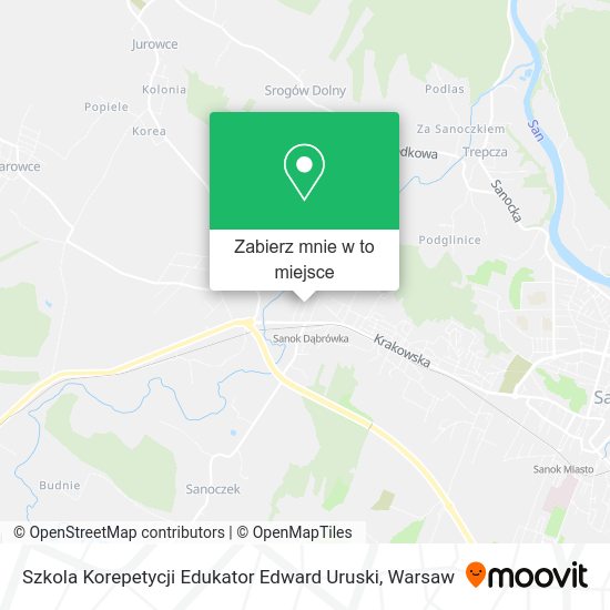 Mapa Szkola Korepetycji Edukator Edward Uruski