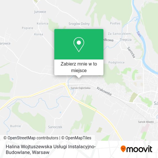 Mapa Halina Wojtuszewska Usługi Instalacyjno-Budowlane