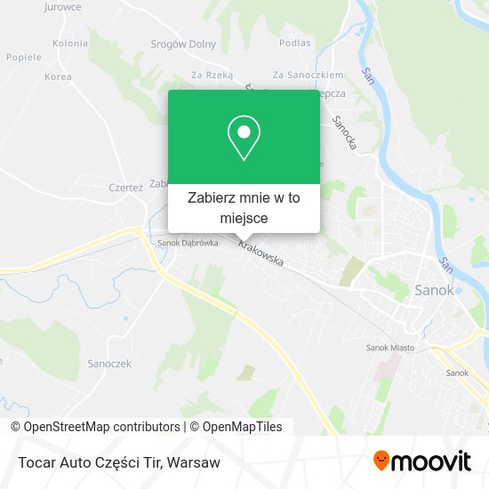 Mapa Tocar Auto Części Tir