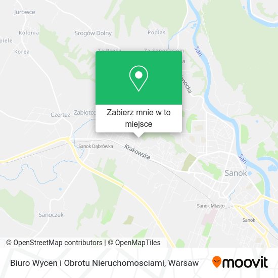 Mapa Biuro Wycen i Obrotu Nieruchomosciami