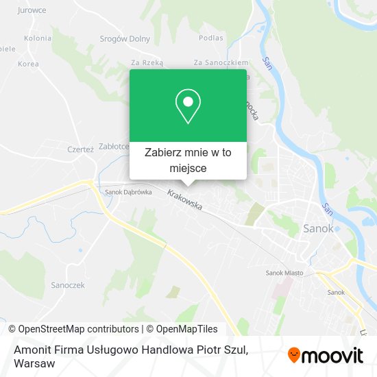 Mapa Amonit Firma Usługowo Handlowa Piotr Szul