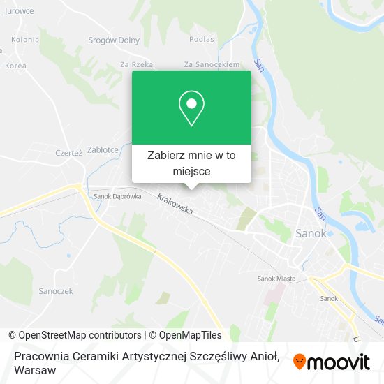 Mapa Pracownia Ceramiki Artystycznej Szczęśliwy Anioł