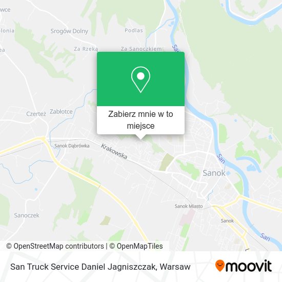 Mapa San Truck Service Daniel Jagniszczak