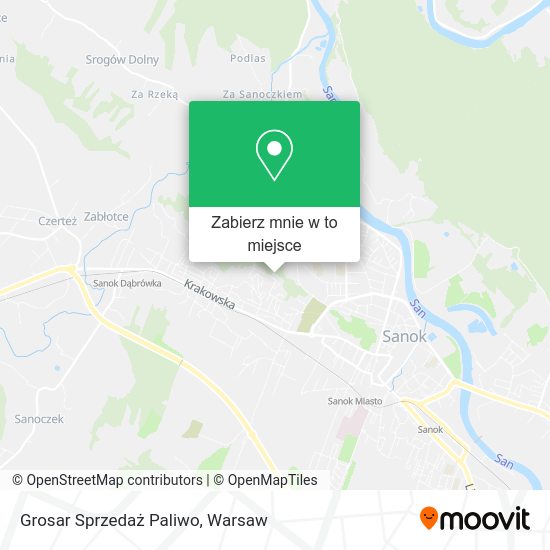 Mapa Grosar Sprzedaż Paliwo