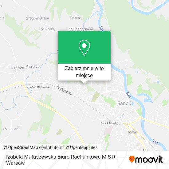 Mapa Izabela Matuszewska Biuro Rachunkowe M S R