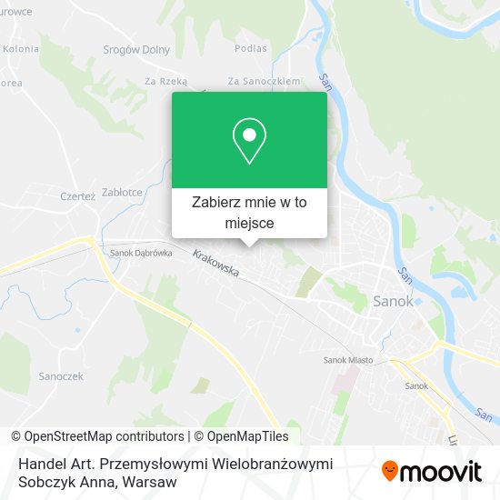 Mapa Handel Art. Przemysłowymi Wielobranżowymi Sobczyk Anna