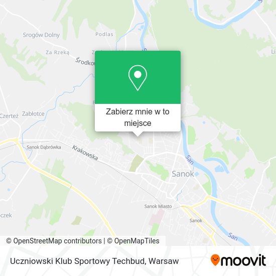 Mapa Uczniowski Klub Sportowy Techbud