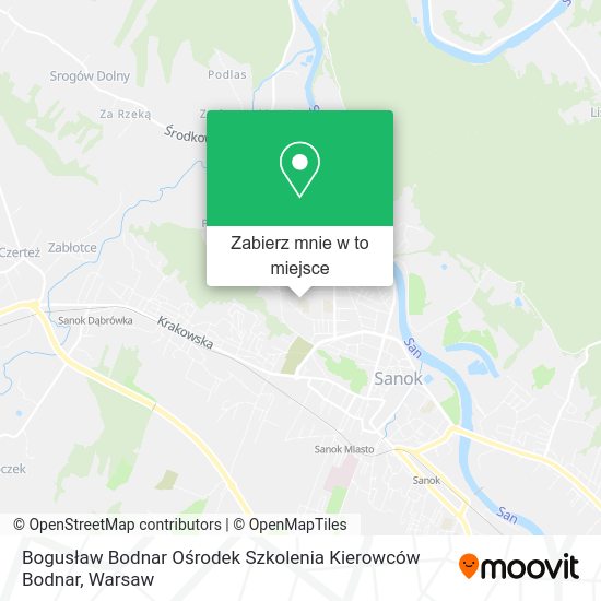 Mapa Bogusław Bodnar Ośrodek Szkolenia Kierowców Bodnar