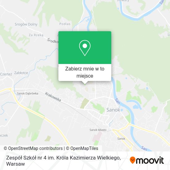 Mapa Zespół Szkół nr 4 im. Króla Kazimierza Wielkiego