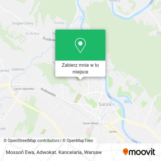 Mapa Mossoń Ewa, Adwokat. Kancelaria