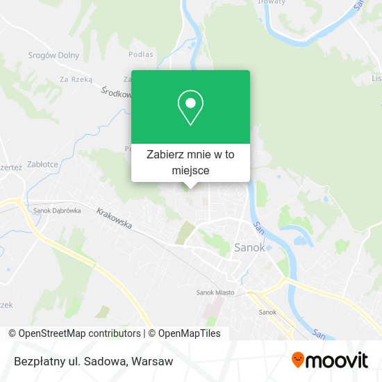 Mapa Bezpłatny ul. Sadowa