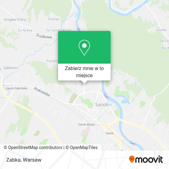 Mapa Zabka