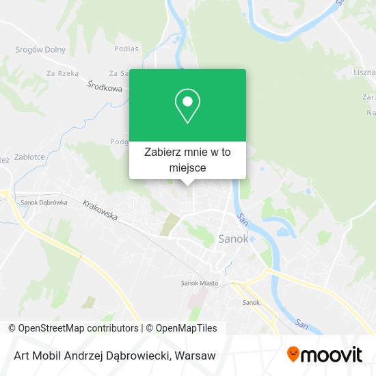 Mapa Art Mobil Andrzej Dąbrowiecki