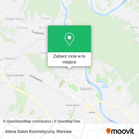 Mapa Atena Salon Kosmetyczny