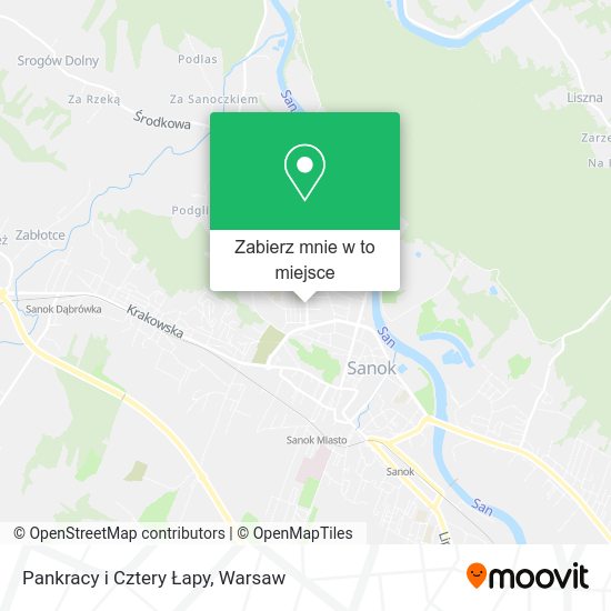 Mapa Pankracy i Cztery Łapy