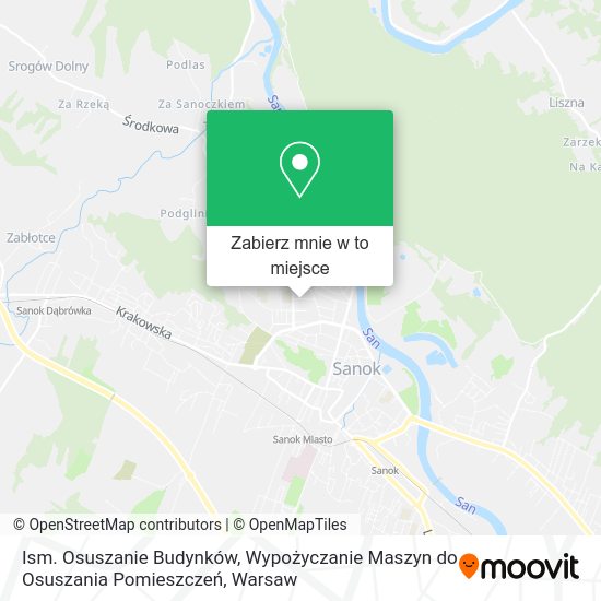 Mapa Ism. Osuszanie Budynków, Wypożyczanie Maszyn do Osuszania Pomieszczeń