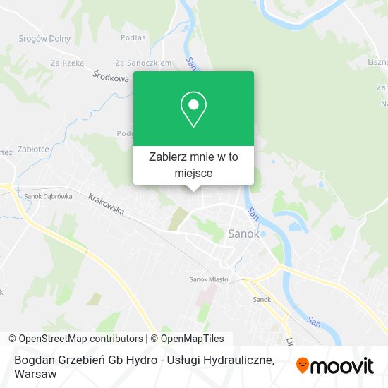 Mapa Bogdan Grzebień Gb Hydro - Usługi Hydrauliczne