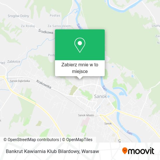 Mapa Bankrut Kawiarnia Klub Bilardowy