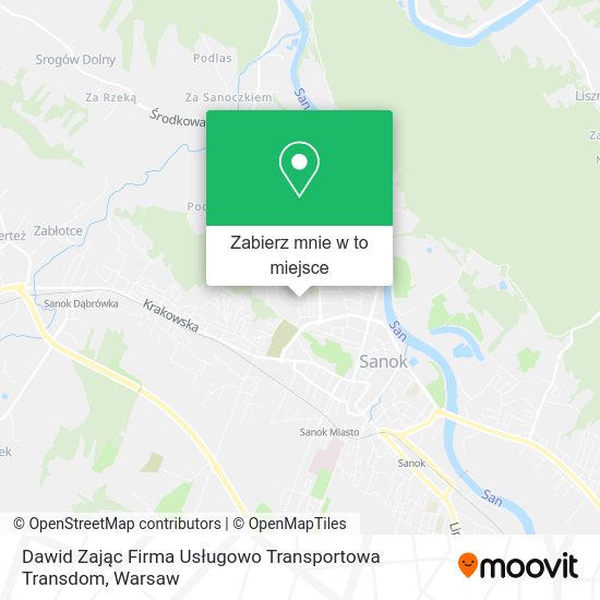 Mapa Dawid Zając Firma Usługowo Transportowa Transdom