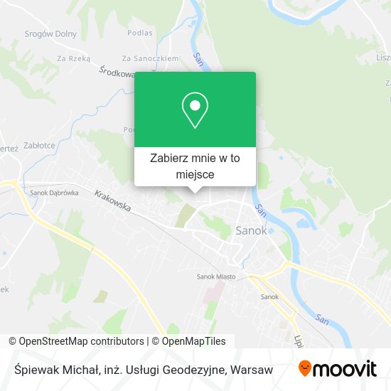 Mapa Śpiewak Michał, inż. Usługi Geodezyjne