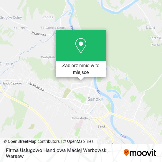 Mapa Firma Usługowo Handlowa Maciej Werbowski