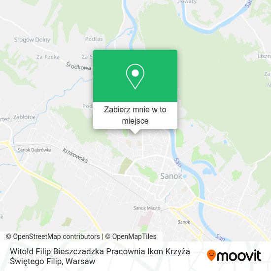 Mapa Witold Filip Bieszczadzka Pracownia Ikon Krzyża Świętego Filip