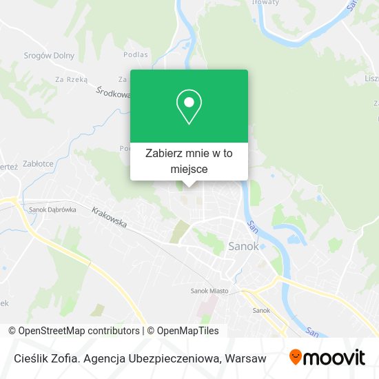 Mapa Cieślik Zofia. Agencja Ubezpieczeniowa