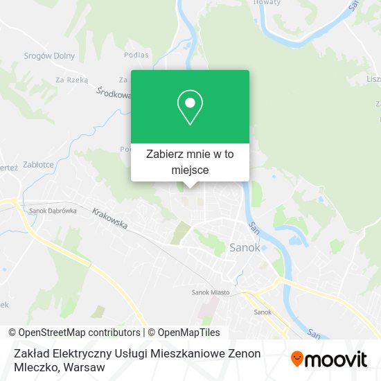 Mapa Zakład Elektryczny Usługi Mieszkaniowe Zenon Mleczko