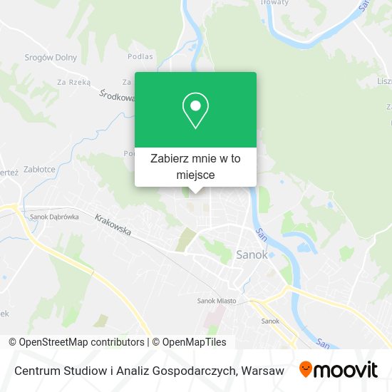 Mapa Centrum Studiow i Analiz Gospodarczych