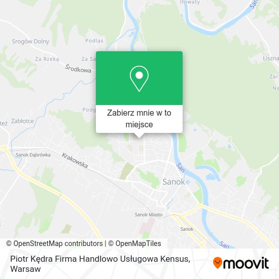 Mapa Piotr Kędra Firma Handlowo Usługowa Kensus