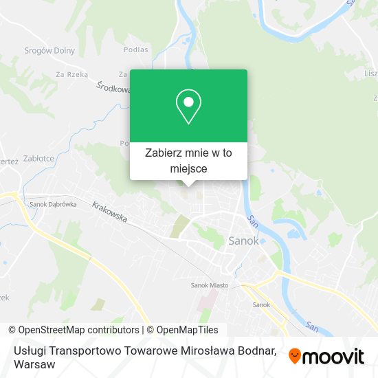 Mapa Usługi Transportowo Towarowe Mirosława Bodnar