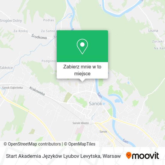 Mapa Start Akademia Języków Lyubov Levytska