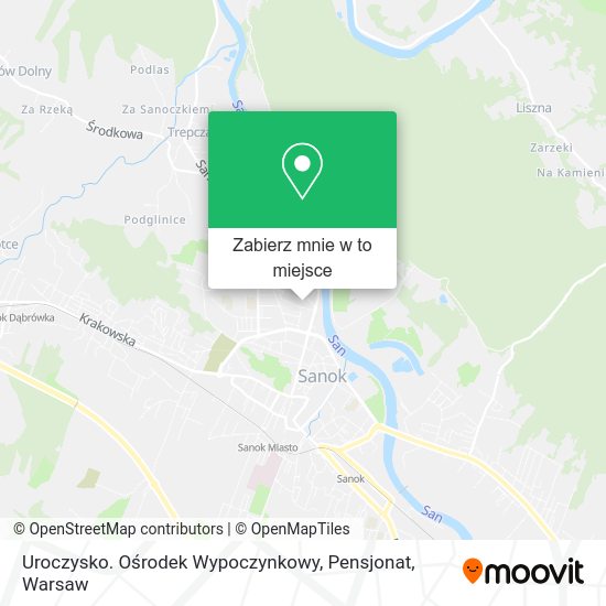 Mapa Uroczysko. Ośrodek Wypoczynkowy, Pensjonat