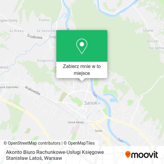 Mapa Akonto Biuro Rachunkowe-Usługi Księgowe Stanisław Latoś