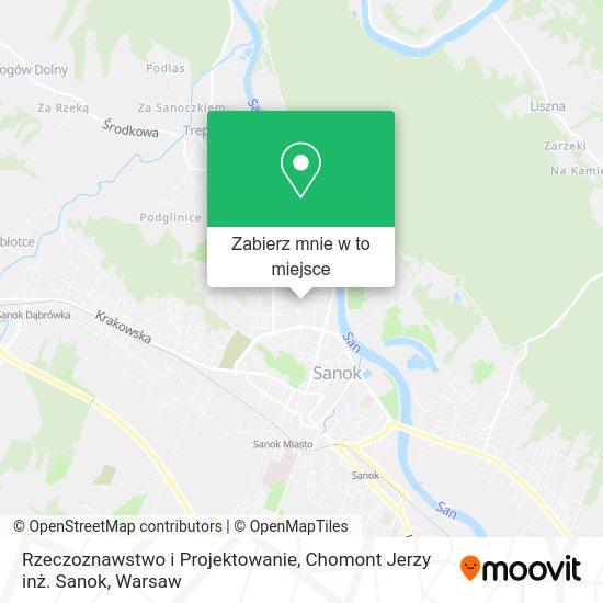 Mapa Rzeczoznawstwo i Projektowanie, Chomont Jerzy inż. Sanok