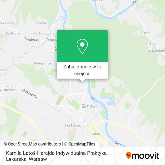 Mapa Kamila Latoś-Harajda Indywidualna Praktyka Lekarska