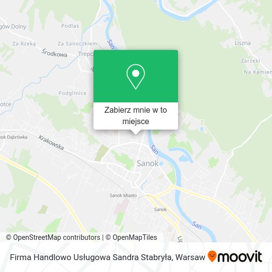 Mapa Firma Handlowo Usługowa Sandra Stabryła