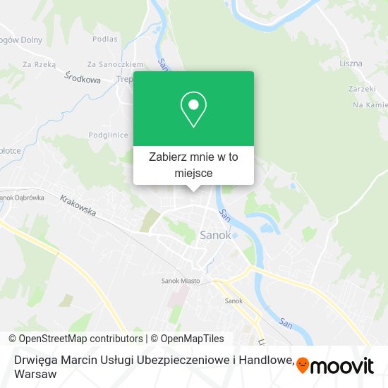 Mapa Drwięga Marcin Usługi Ubezpieczeniowe i Handlowe