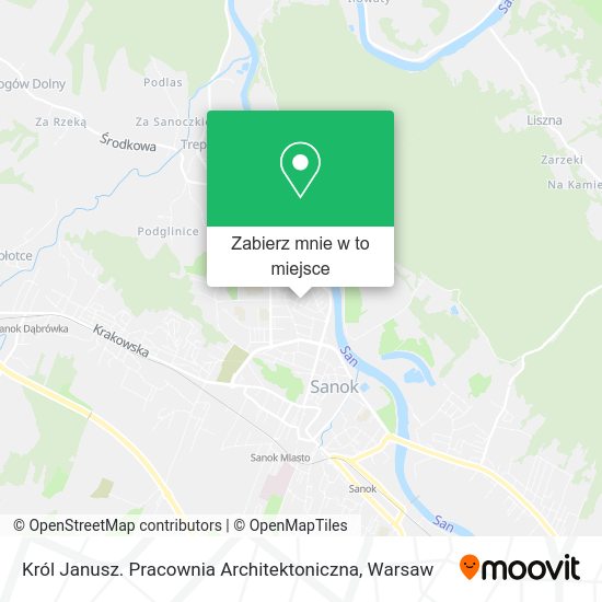 Mapa Król Janusz. Pracownia Architektoniczna