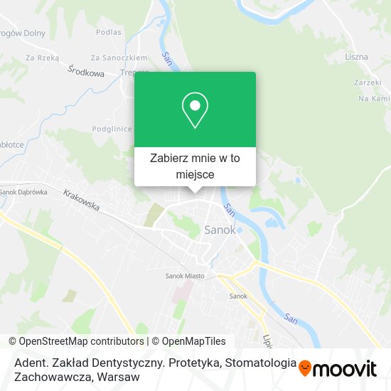 Mapa Adent. Zakład Dentystyczny. Protetyka, Stomatologia Zachowawcza